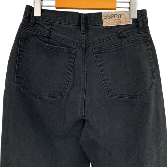 Esprit Jeans Womens 27x26 Black High Rise High Waist Mom 100% Cotton  Vintage - Picture 4 of 7